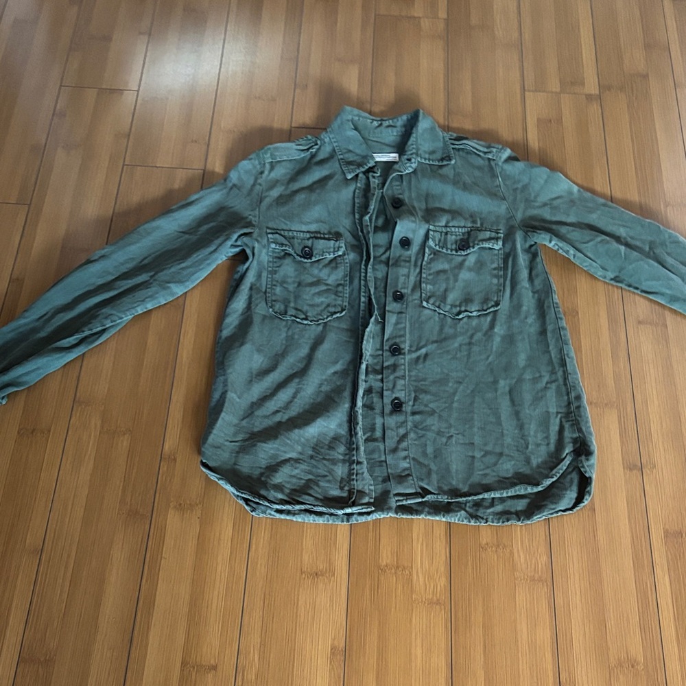 Zara women Olive Green Shirt Jacket